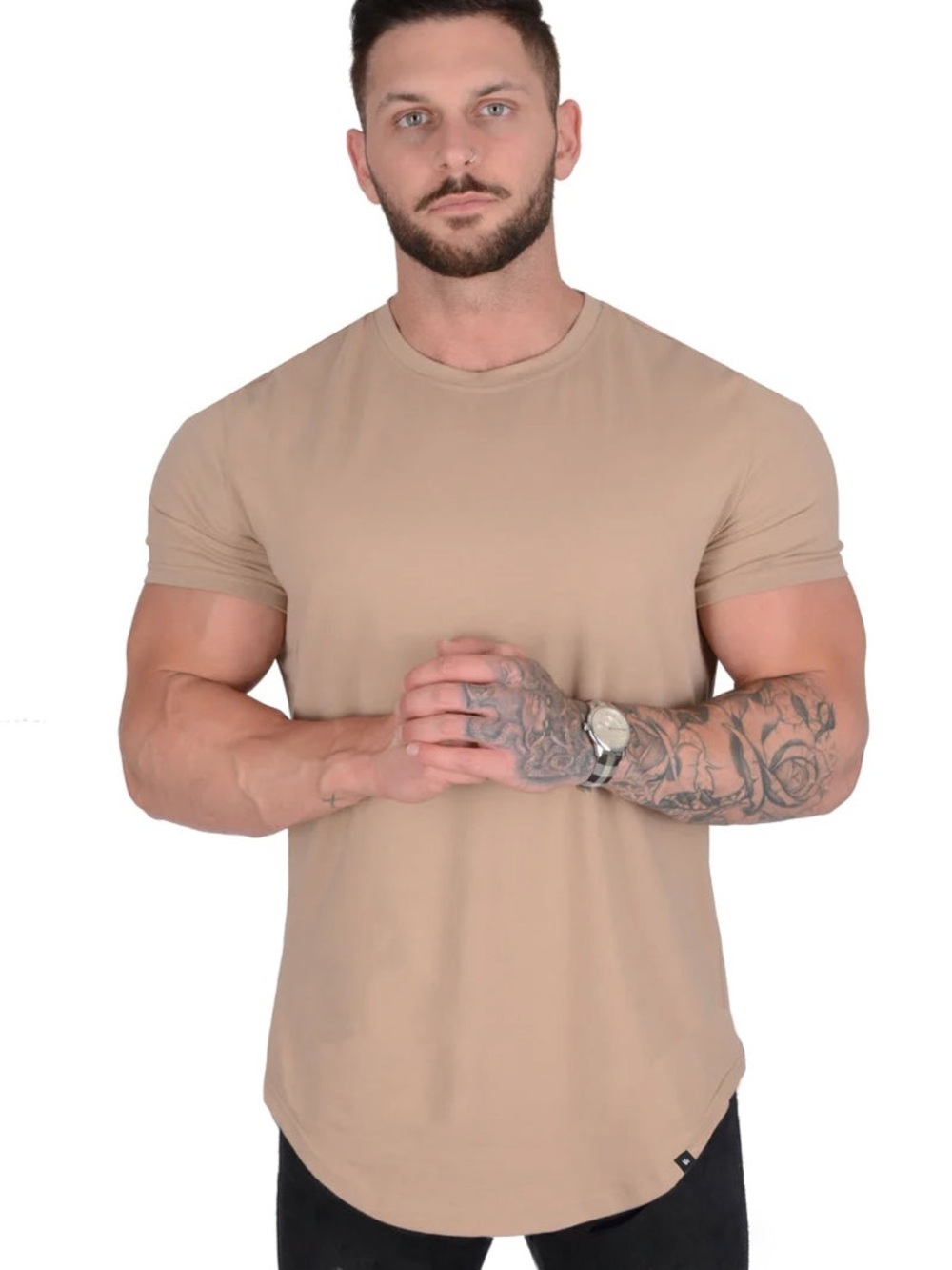YoungLA 402 Perfect Tee with Scallop Bottom
